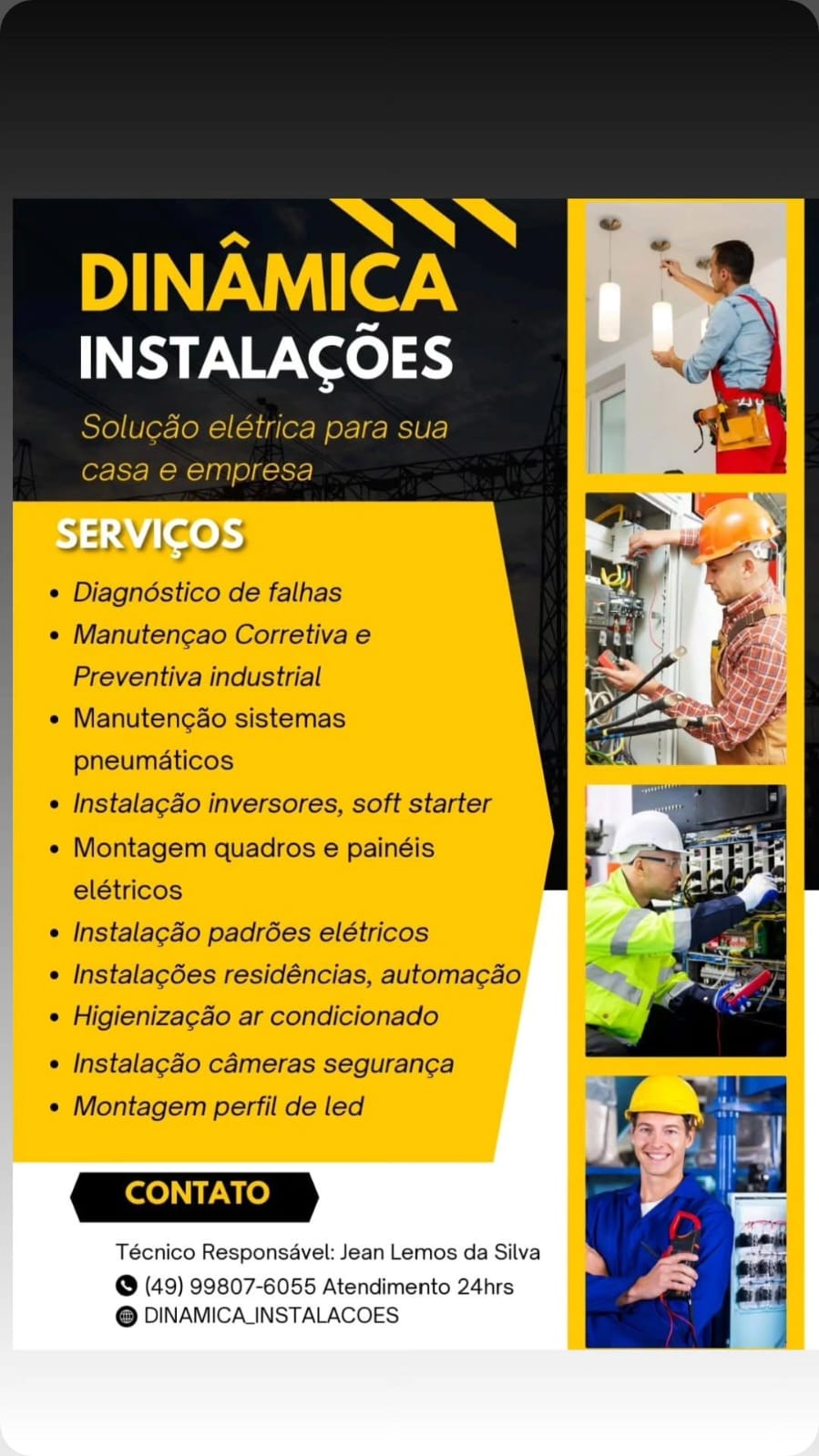 Capa de DINÂMICA INSTALAÇÕES